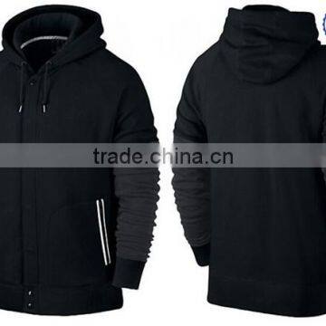 Top quality custom mens zip up branded hoody