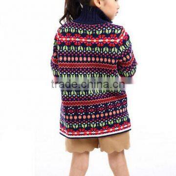 Latest Color Combination Open Chest Sweater For Kids