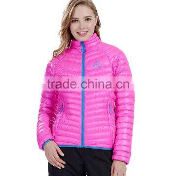 Warm Clothing Light Thin Women Winter Stand up Down Jacket photo-3