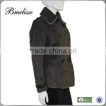 2014-2015 Stylish Women's Leather Jacket Facket Fur pu Jacket for Lady photo-2