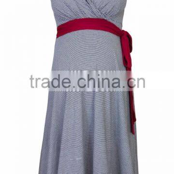 High Quality Maternity Clothes Short Sleeve Breathable Summer Plu Size Casual Tunic Maternity Dress photo-4