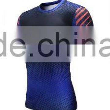 OEM Factory Slim Fit Workout Clothes Gym Wear Men Dry Fit T Shirt photo-5