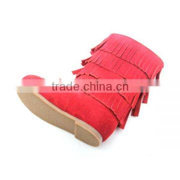 Customized Baby Girls Boys Soft Sole Moccasins Leather Boots photo-5