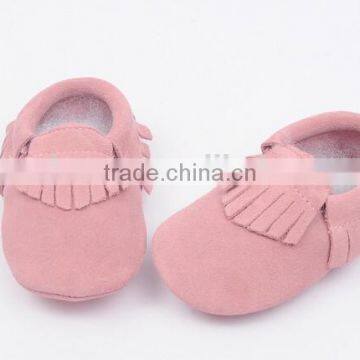 High Quality Suede Leather Moccains for Baby, Prewalk Leather Moccains photo-2