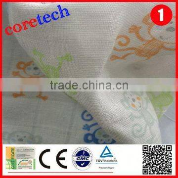 Breathable Natural Cotton Printed Muslin Fabric Factory photo-3