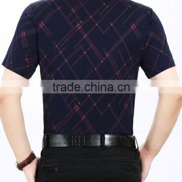 Business Casual Men Mercerized Cotton Short Sleeve Shirt photo-4