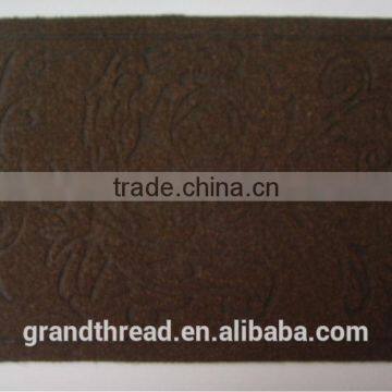 Customized jeans leather label