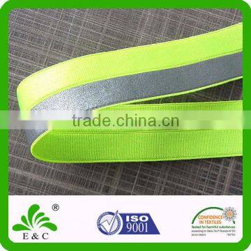 bright neon color reflective fold over elastic glow in the dark ribbon