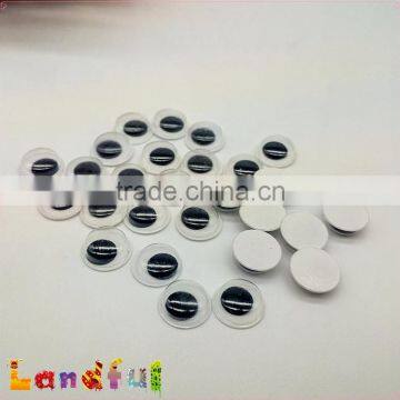 10mm Glue Back Black Safety Wiggle Eyes Craft Plush Toy Googly Moving Eyes photo-6