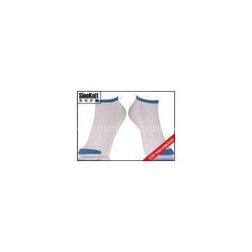 White Breathable Mesh 100% Cotton Ankle Socks Fresh And Cool  Invisible Boat Socks