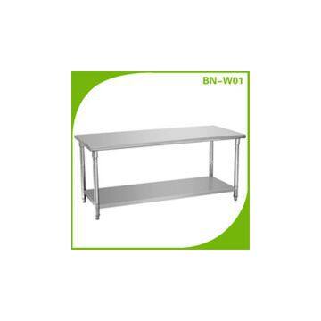 Best Brand Stainless Steel Rectangle Working Table With 2 Layer