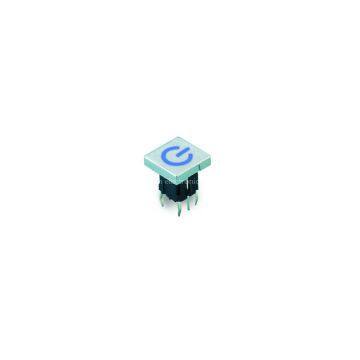 10x10mm mini illuminated Tact Switches with lasr sqaure cap