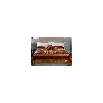 Customized Bed Runner Full Size Hotel Bed Sheets / Luxury Bedding Sets Wholesale