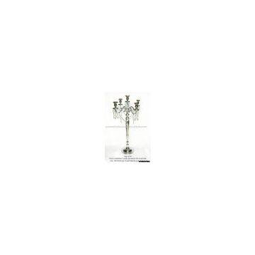 Classic candelabra 5 candle decorated with crystal