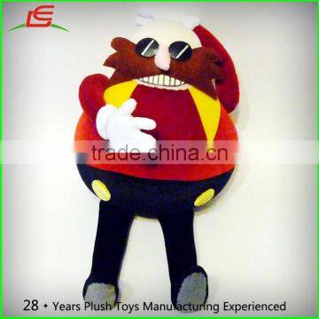 custom stuffed big tummy robotnik eggman plush toy