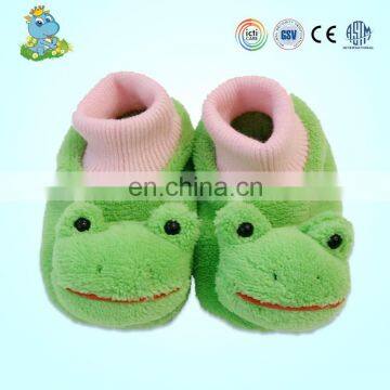 Winter cute warm pp cotton plush animal shape indoor kids slipper