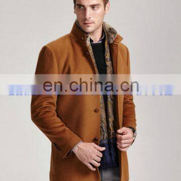 custom design hot sale style mens jacket wool trench coat