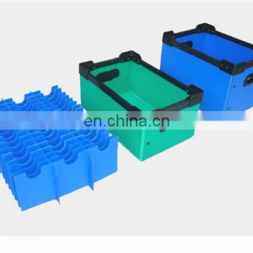 Blue economy square conductive plastic esd antistatic corrugated box with lid