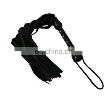 HMB-506A LEATHER FLOGGER BULLWHIPS BONDAGE WHIPS 20 TAILS BDSM SPANKING BLACK