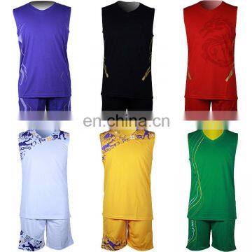 Wholesales custom quick dry basketball apparel sublimation printing reversible basketball uniform