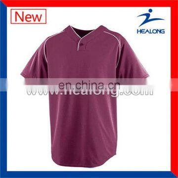 Healong Sublimation Printing Screen Printing Toddler Baseball Jersey