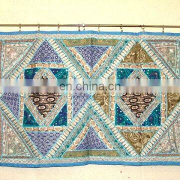 Designer Silk Cotton Old Sari Patchwork Wall Hangings and Tapestries