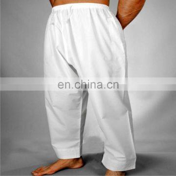 Arabic and afghani pants factory cheap wholesale Islamic white arab long pants for men