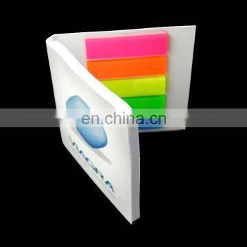 hard cover house shaped sticky note pad custom