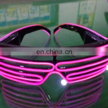 2015 new products Shenzhen EL wire Sunglasses Flashing shutter shades Christmas sunglasses