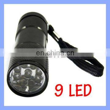 9 LED UV Flashlight 390-395nm