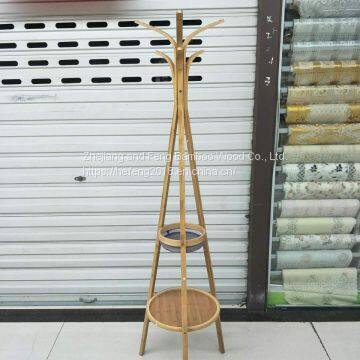2018 new triangular coat rack, bamboo green and environmentally friendly.