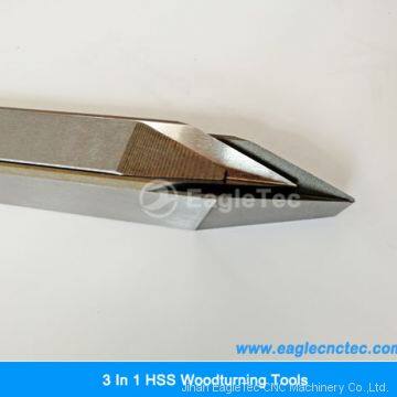 Wood lathe cutters 3 in 1 HSS Cutters