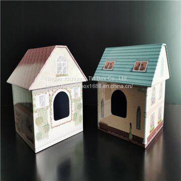 Cake Tin 0.21-0.35mm Tinplate Embossed Christmas Tree Tin Spherical