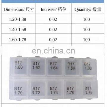 Common Rail Adjusting Shim B17 and Air Gap Adjusting Shim B17 and Common Rail Injector Repair Gasket B17