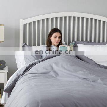 Luxury 3 Piece 200TC Grey Pillow Sham Super King Quilt Bedding Set Bed Sheets Duvet Cover photo-3