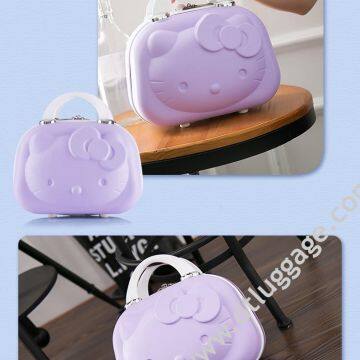 ABS PC Cosmetic Case Women Beauty Travel Make Up Luggage photo-4