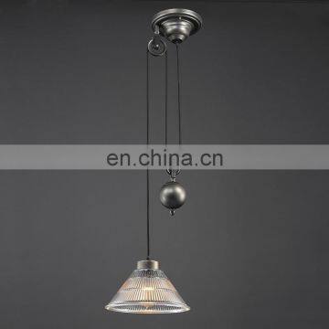 American Country Pulley Pendant Lights Adjustable Wire Lamp Retractable Lighting photo-4