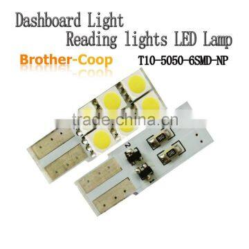 LED T10 147 2652 6SMD 5050 Sidelight Car license plate light