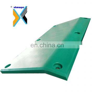Flat Pads (UHMW-PE Material) for Wharf Fenders, UHMWPE Marine Fender Facing Pad Uhmwpe Marine Boat Fender Tug Boat Fenders
