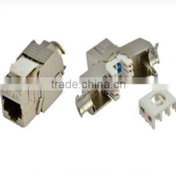 UTP Cat6A Shielded Keystone Connector Jack