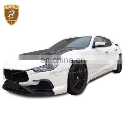 Front Rear Fiberglass Bumper Side Skirts Body Kits Suitable For Ghibli Auto Car Wide Full Body Kits Stying