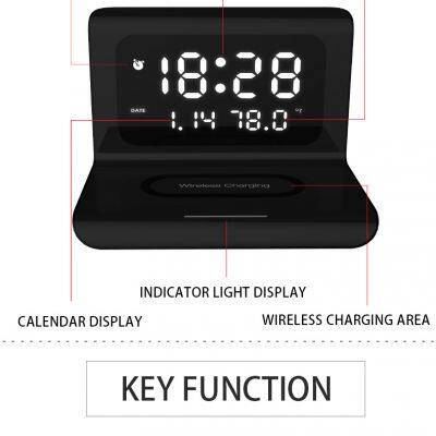 Electronic Desk Calendar Clock Wireless Charger is Suitable for Smart Phones With Wireless Charging Function photo-5
