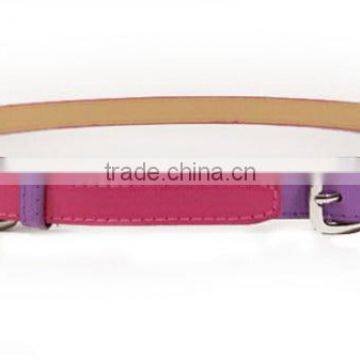 Fashion lady col combination pu leather belt