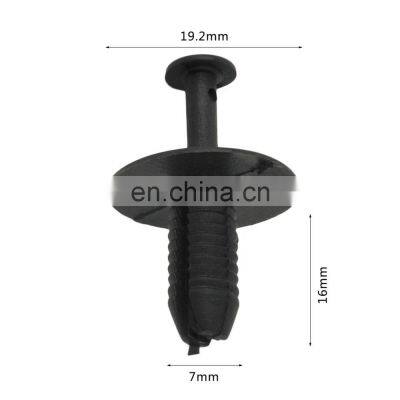 100pcs Black New Plastic Bumper Push Type Expansion Retainer Expanding Rivet Fixing Clips For Car