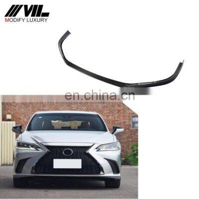 3pcs/set ES300 ES350 Carbon Fiber Front Spoiler for Lexus F Sport Sedan 4-Door 2018-2019