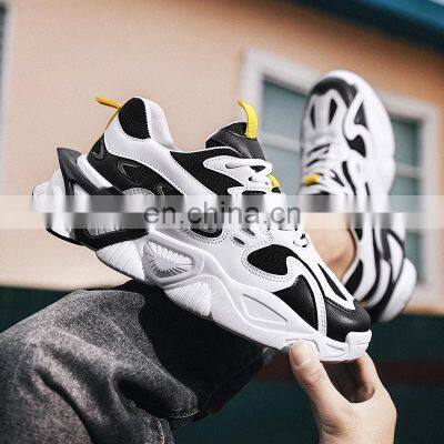 Factory Outlet 2021 Christmas New Youth Korean Thick-soled Trend Fashion Customized Mesh Casual Running Sneakers photo-4