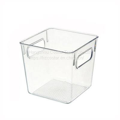 Plastic Storage Bins Clear Pantry Organizer Box Bin Containers for Organizing Kitchen Fridge, Food, Snack Pantry Cabinet, Fruit, Vegetables
