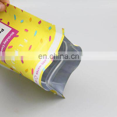 Custom Printed Matte Frosted Mylar Plastic Zip Lock Stand Up Pouch Salt Bag