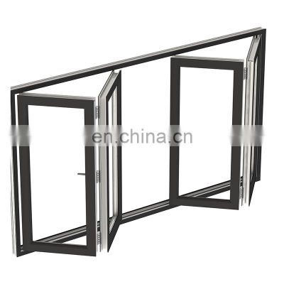 aluminium bi fold window fold up glass windows double glazed tempered glass aluminium bifolding windows