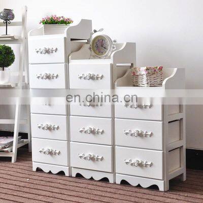 wood 3 layers storage wardrobe cabinet